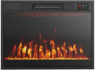 Hivvago 23 Inches 750W/1500W Electric Fireplace Heater with Alter Flame Color and Brightness