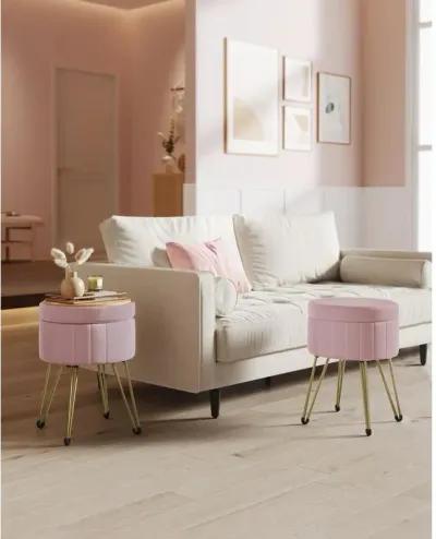 Vanity Stool Chair with Storage - Stylish and Functional Makeup Seat with Hidden Storage