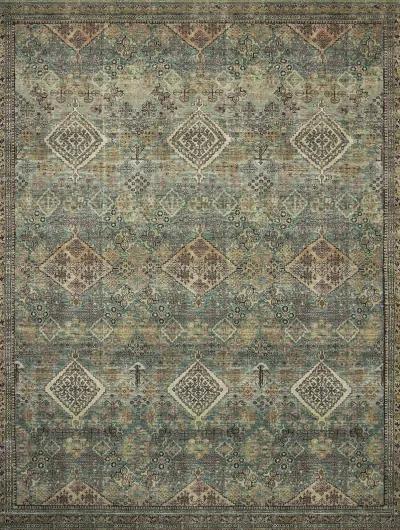 Sinclair SIN03 Turquoise/Multi 3'6" x 5'6" Rug