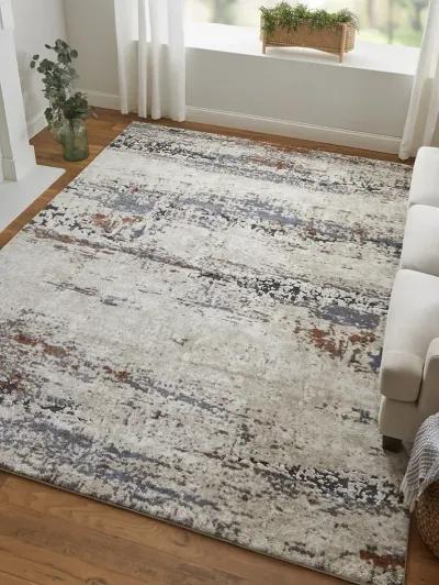 Gilmore 39MLF 2' x 3' Ivory/Blue/Gray Rug