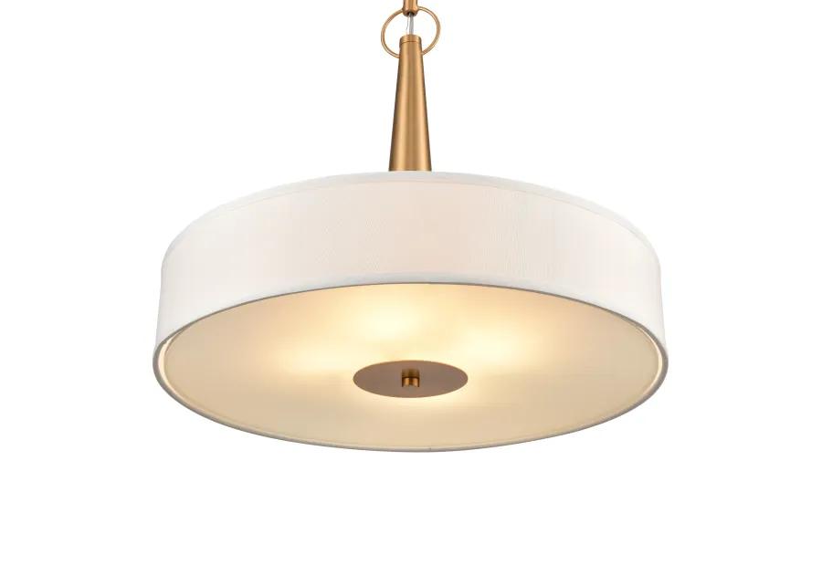 Leo 22'' Wide Gold 4-Light Pendant