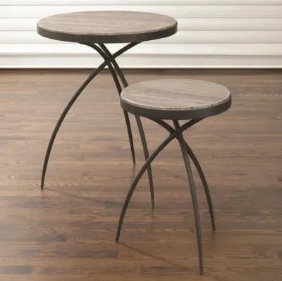 Tripod Table with Grey Marble Top- Large