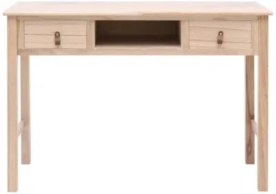 vidaXL Writing Desk Natural 43.3"x17.7"x29.9" Wood, 284159