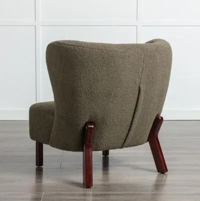 Upholstered Armless Single Sofa Chair for Small Spaces