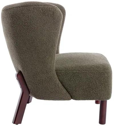 Upholstered Armless Single Sofa Chair for Small Spaces