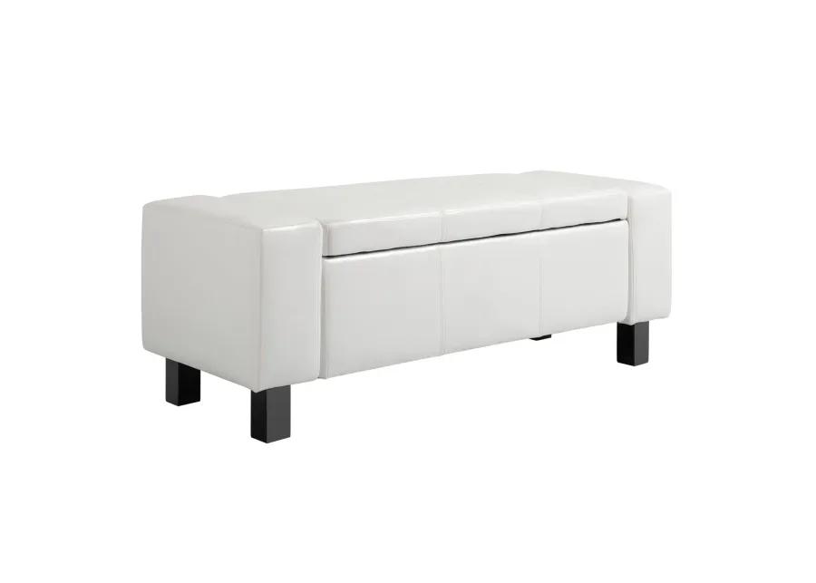 42� Bedroom Ottoman Storage Bench Footstool Organizer Closet Entryway PU