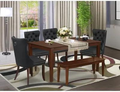 6 Piece Dinette Set Consists of a Rectangle Dining Room Table