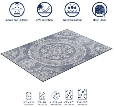 Waikiki Medallion Indoor/Outdoor Area Rug