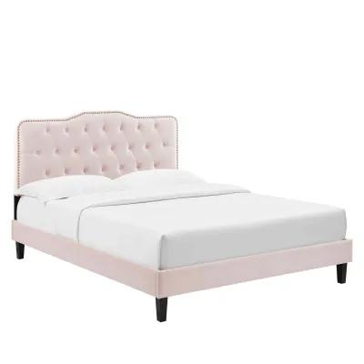 Modway - Amber Performance Velvet Queen Platform Bed