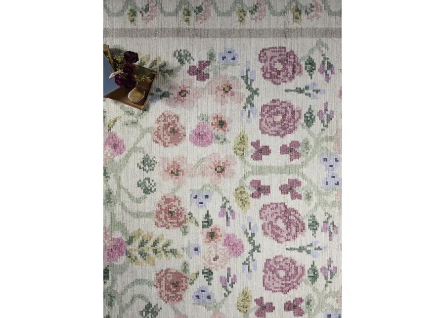 Rosa RSA-01 Ivory 2''6" x 12''0" Rug by Rifle Paper Co.