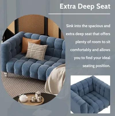 Merax 3-piece Upholstered Loveseat Sofa Set