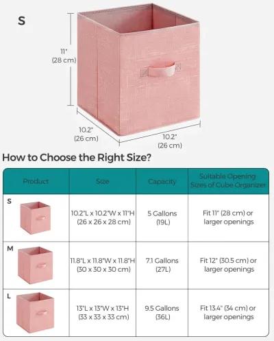 Non-Woven Fabric Storage Cubes with Double Handles