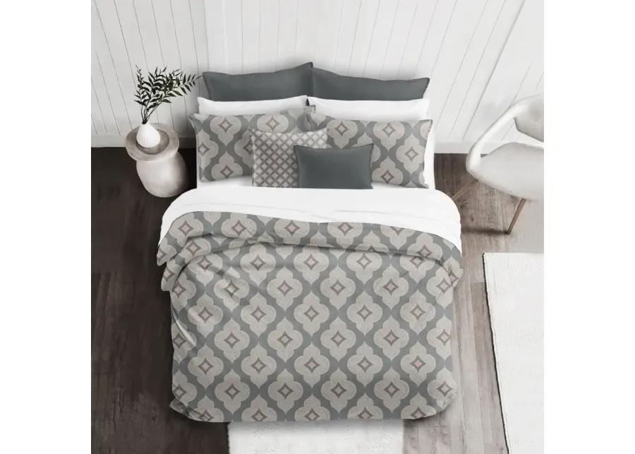 6ix Tailors Fine Linens Shiloh Cindersmoke Duvet Cover Set