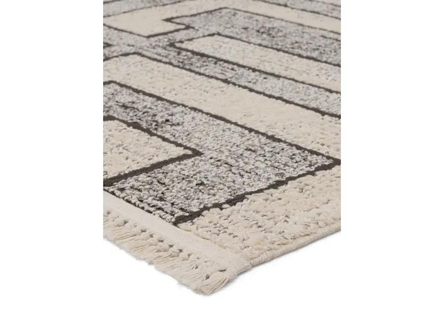 Lore Bungalow Gray 3' x 8' Runner Rug