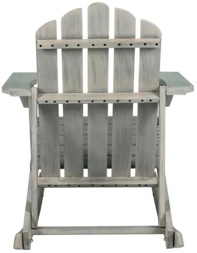 Kiawah Outdoor Patio Classic Acacia Wood Adirondack Rocking Chair