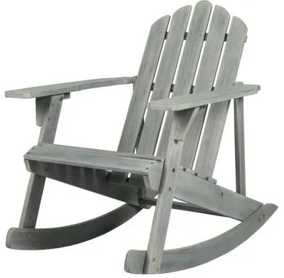 Kiawah Outdoor Patio Classic Acacia Wood Adirondack Rocking Chair