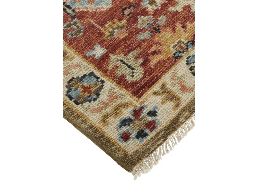 Carrington 6805F Ivory/Red/Blue 2' x 3' Rug