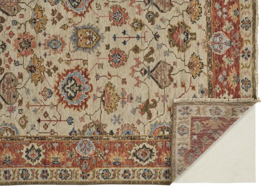 Carrington 6805F Ivory/Red/Blue 2' x 3' Rug