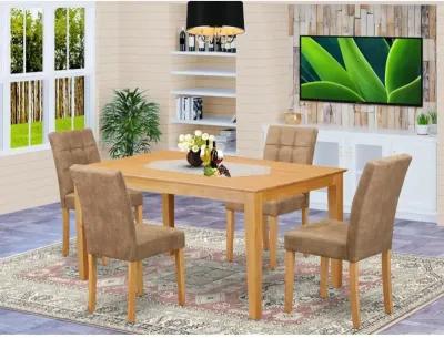 5 Piece Mid Century Modern Dining Table Set