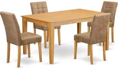 5 Piece Mid Century Modern Dining Table Set