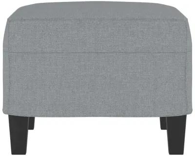 Footstool Light Gray 23.6"x19.7"x16.1" Fabric