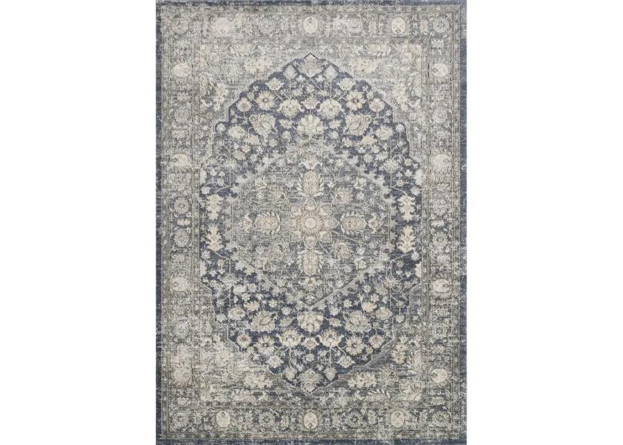 Teagan TEA01 Denim/Mist 3'4" x 5'7" Rug