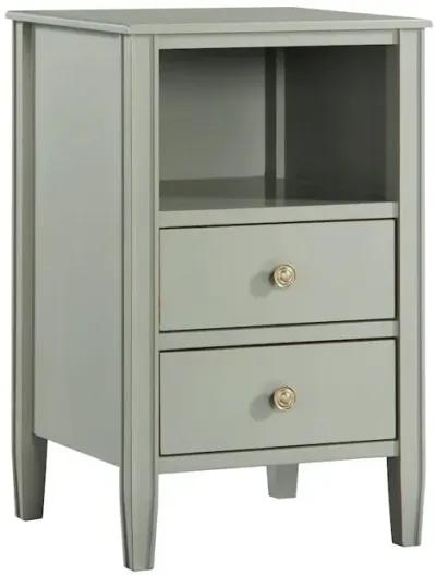 Comfort Pointe Winsley 2-drawer storage Nightstand - Antique Gray