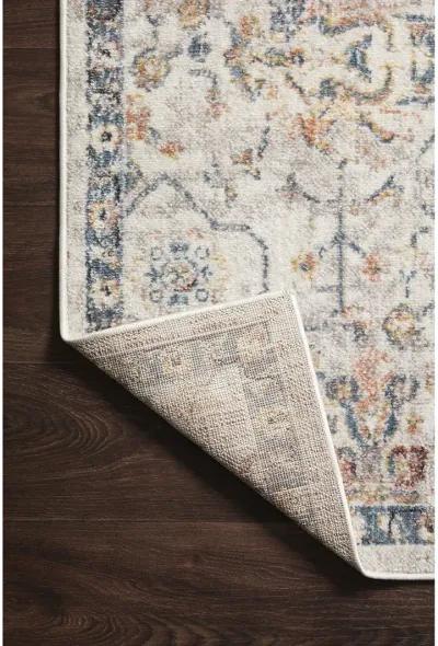 Cassandra CSN03 Dove/Navy 5'3" x 7'9" Rug