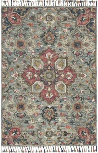 Zharah ZR13 LBLue/Multi 5' x 7'6" Rug