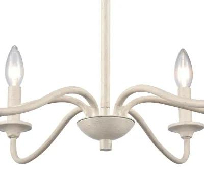 Quinn 30'' Wide 6-Light White Chandelier