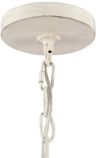 Quinn 30'' Wide 6-Light White Chandelier