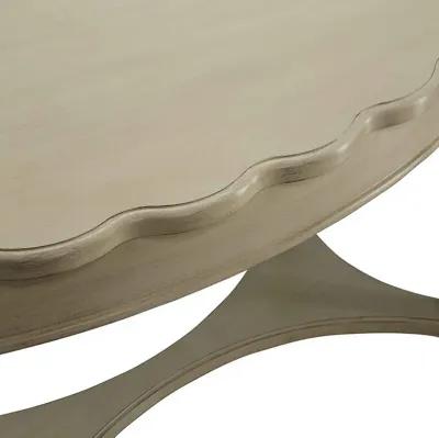 Conventional Coffee Table, Antique White-Benzara