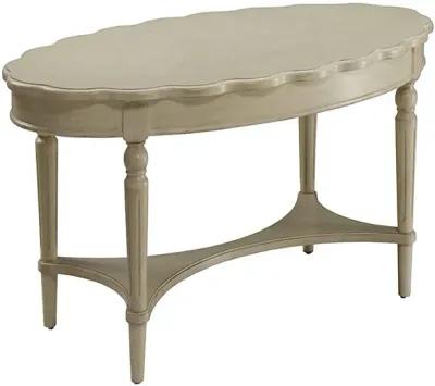 Conventional Coffee Table, Antique White-Benzara