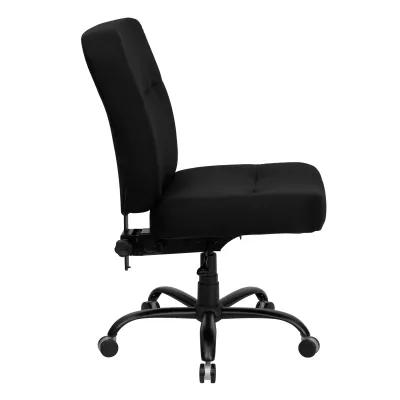 HERCULES Series Big & Tall 400 lb. Rated Black Fabric Executive Swivel Ergonomic Office Chair with Rectangular Back