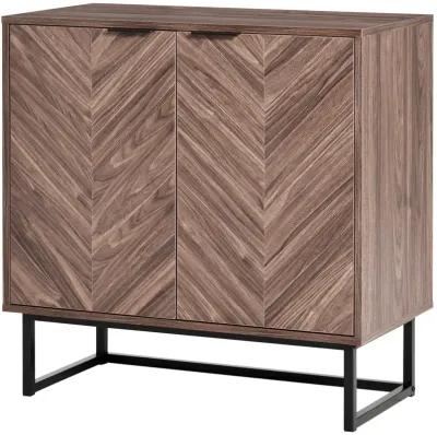 2-Door Storage Cabinet w/ Adjustable Shelf Sideboard Console Table for Kitchen