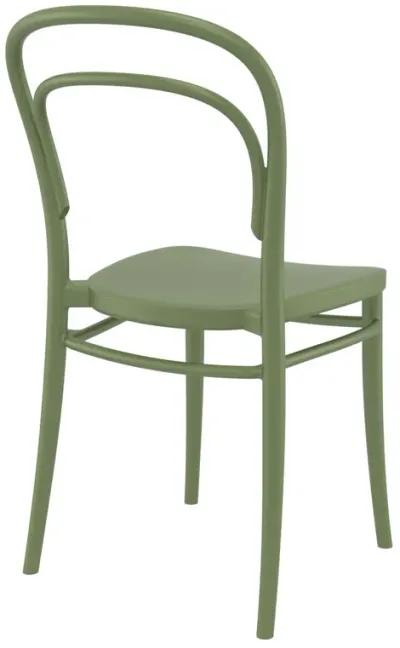 33.5" Black Patio Armless Stackable Dining Chair