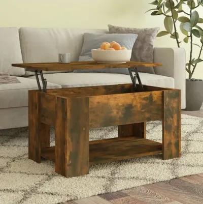 Coffee Table Smoked Oak 31.1"x19.3"x16.1" Engineered Wood