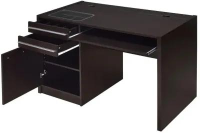 Halston Rectangular Connect-it Office Desk Cappuccino