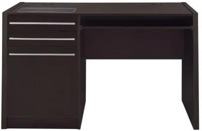 Halston Rectangular Connect-it Office Desk Cappuccino