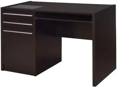 Halston Rectangular Connect-it Office Desk Cappuccino