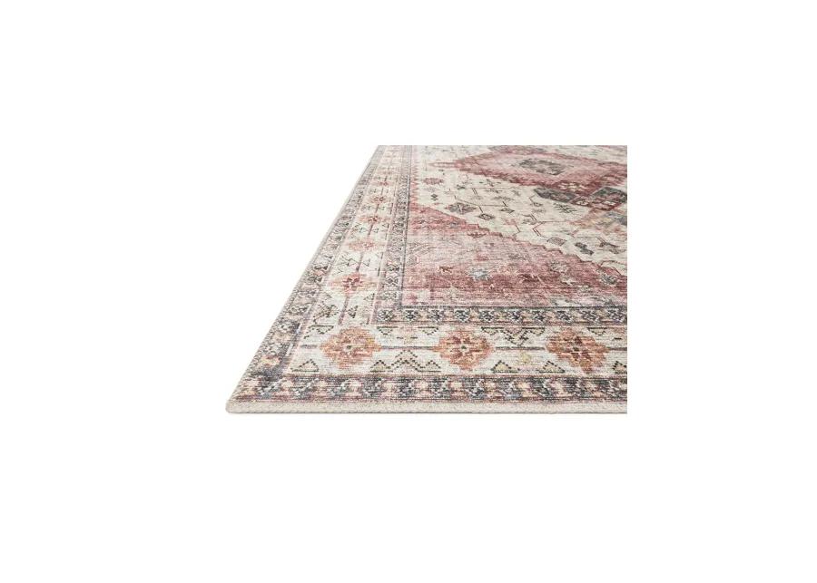 Skye SKY02 Ivory/Berry 3'6" x 5'6" Rug