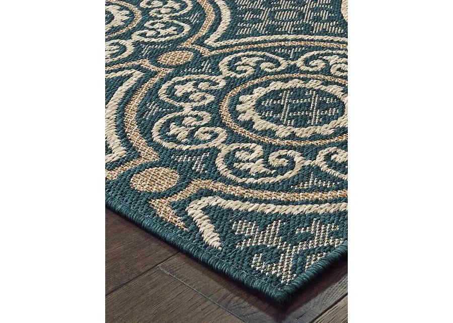 Latitude 7'10" x 10' Blue Rug