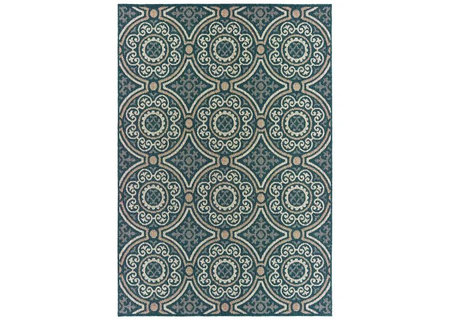 Latitude 7'10" x 10' Blue Rug