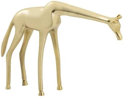 Small Brass Giraffe Sculpture