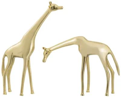 Small Brass Giraffe Sculpture