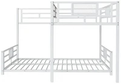 Merax L-shaped Metal Twin over Full Size Bunk Bed