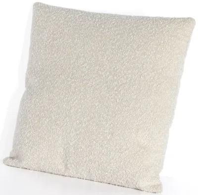 Boucle and Leather Pillow