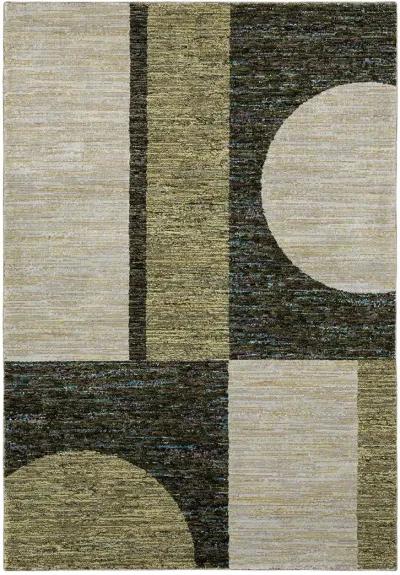 Strada 7'10" x 10'10" Green Rug