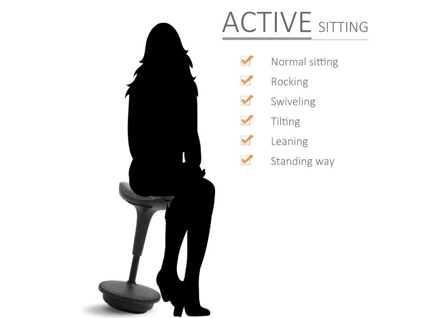 Gray Active Sitting: Wobble Standing Chair with Swivel Seat