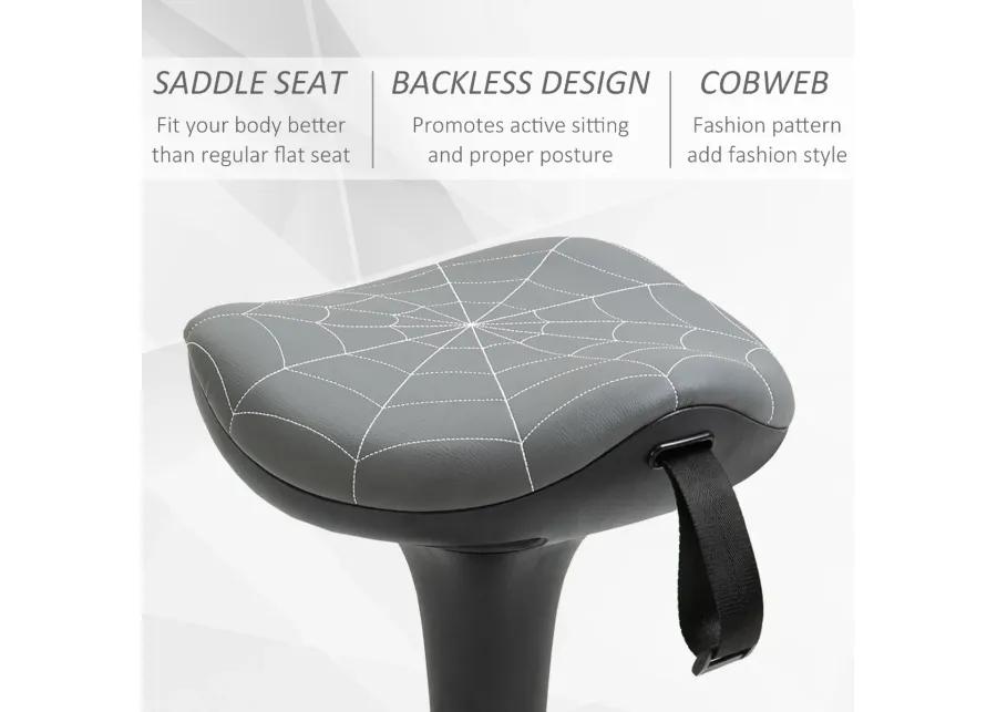 Gray Active Sitting: Wobble Standing Chair with Swivel Seat